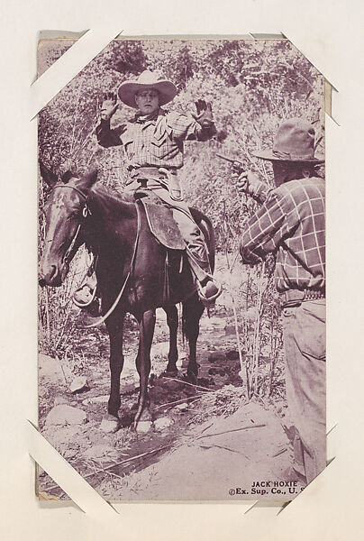 Jack Hoxie from Western Stars or Scenes Exhibit Cards series (W412), Exhibit Supply Company, Commercial color photolithograph 