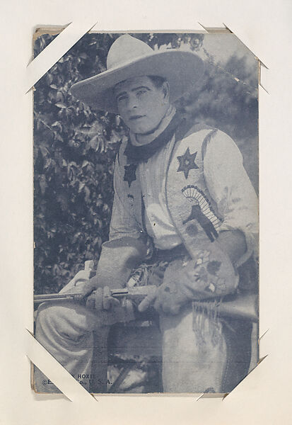 Jack Hoxie from Western Stars or Scenes Exhibit Cards series (W412), Exhibit Supply Company, Commercial color photolithograph 