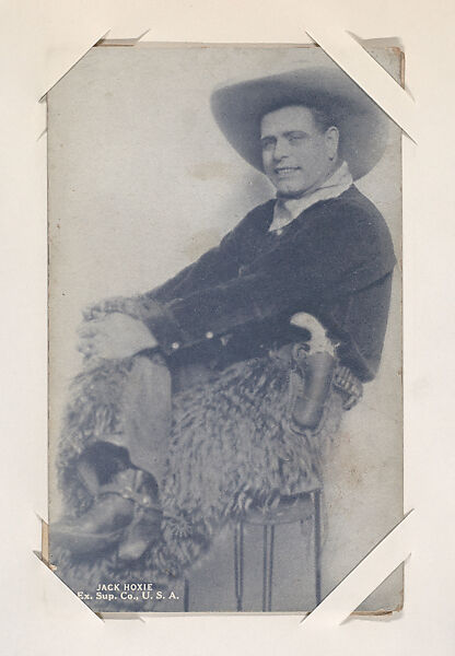 Jack Hoxie from Western Stars or Scenes Exhibit Cards series (W412), Exhibit Supply Company, Commercial color photolithograph 