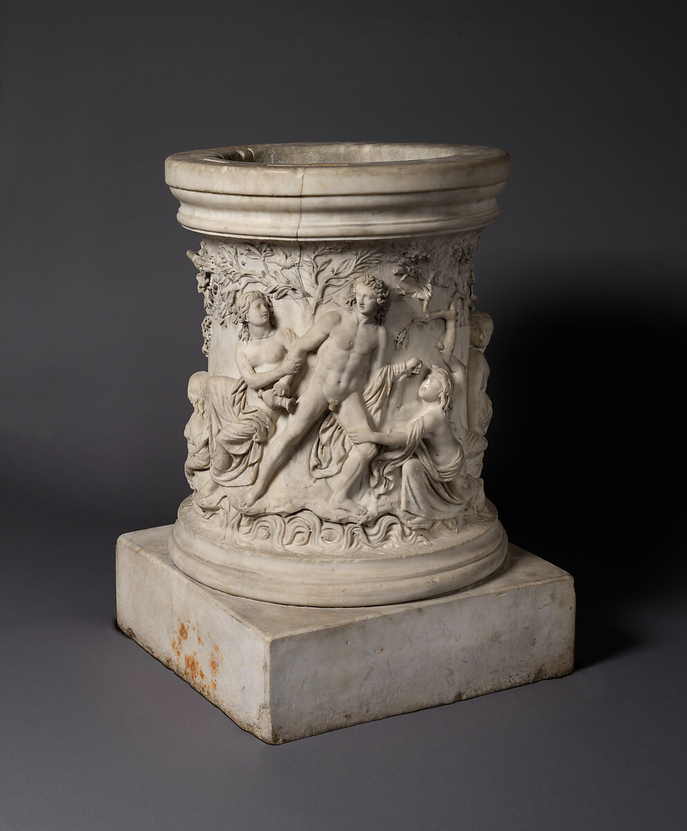 Puteal (wellhead) with Narcissus and Echo, and Hylas and the Nymphs, Marble, Roman