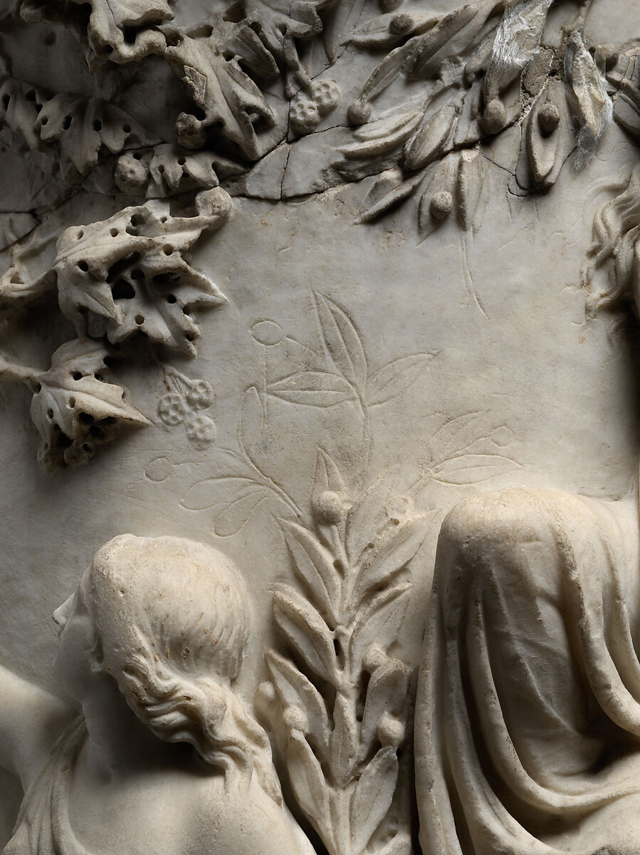 Puteal (wellhead) with Narcissus and Echo, and Hylas and the Nymphs, Marble, Roman