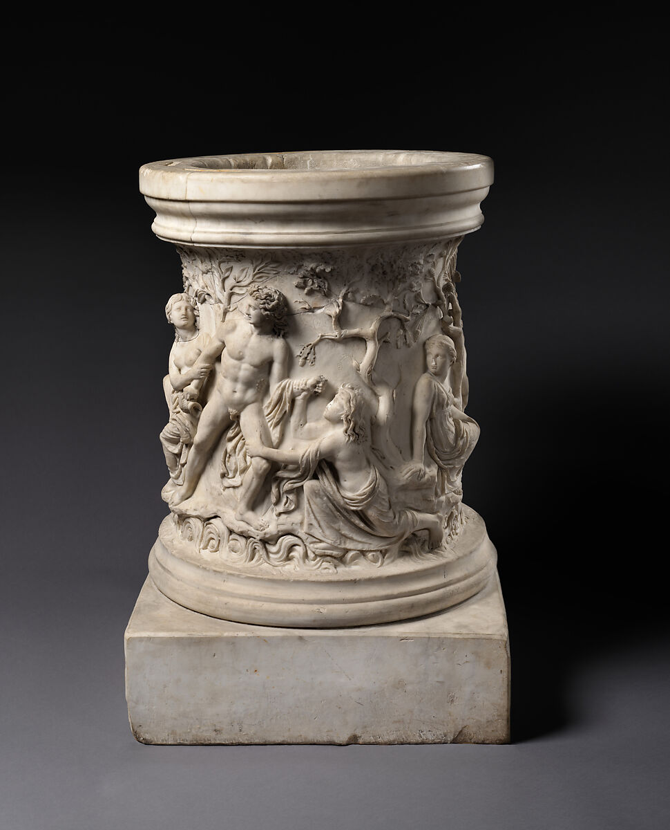 Puteal (wellhead) with Narcissus and Echo, and Hylas and the Nymphs, Marble, Roman