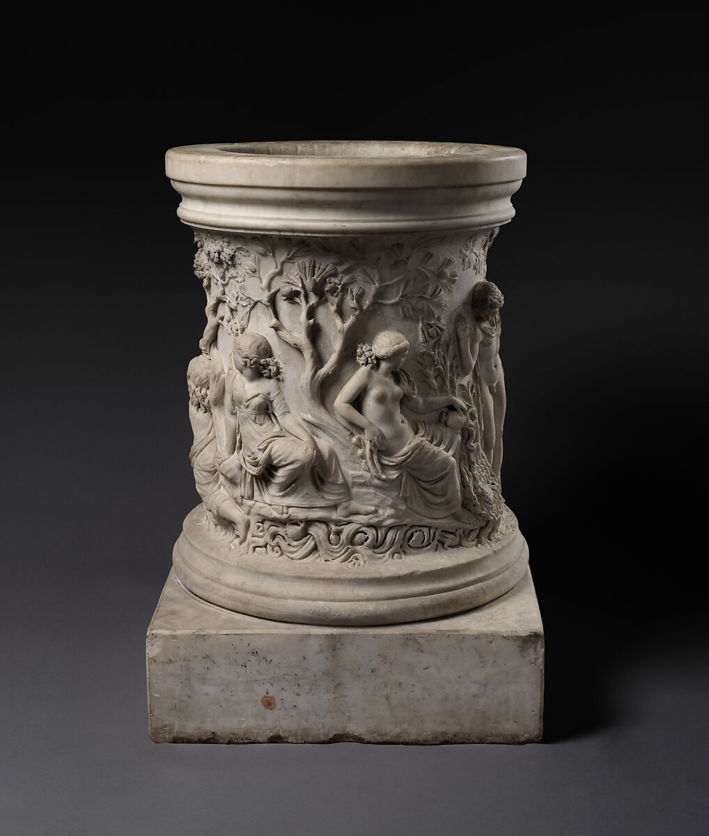 Puteal (wellhead) with Narcissus and Echo, and Hylas and the Nymphs, Marble, Roman
