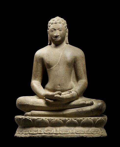 Buddha in Meditation, Sandstone, Southern Vietnam 