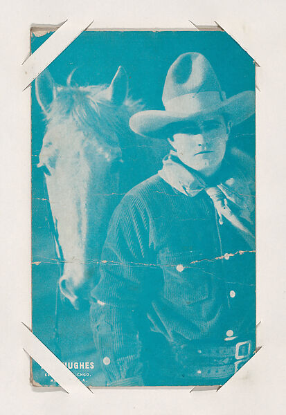 Roy Hughes from Western Stars or Scenes Exhibit Cards series (W412), Exhibit Supply Company, Commercial color photolithograph 