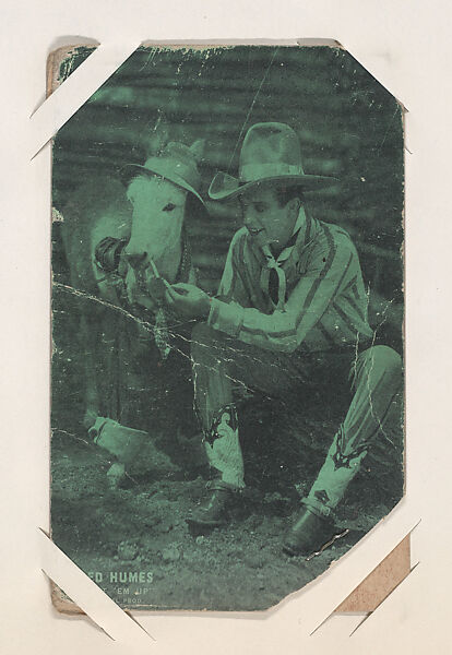 Fred Humes in "Put 'Em Up" from Western Stars or Scenes Exhibit Cards series (W412), Exhibit Supply Company, Commercial color photolithograph 