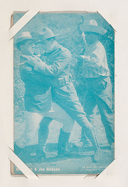 Neal Hart & Joe Rickson from Western Stars or Scenes Exhibit Cards series (W412), Exhibit Supply Company, Commercial color photolithograph 