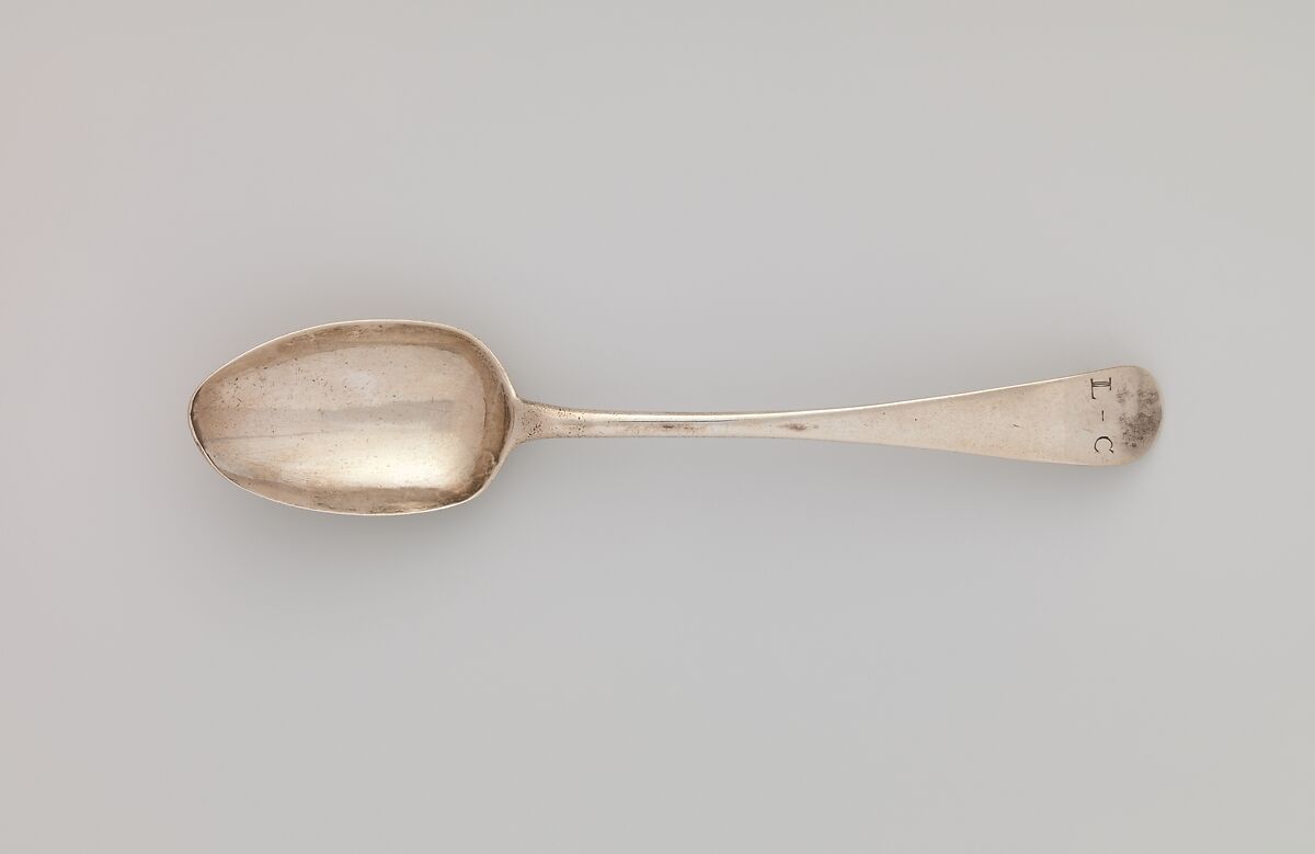 Spoon, Probably Loring Bailey (1740–1814), Silver, American
