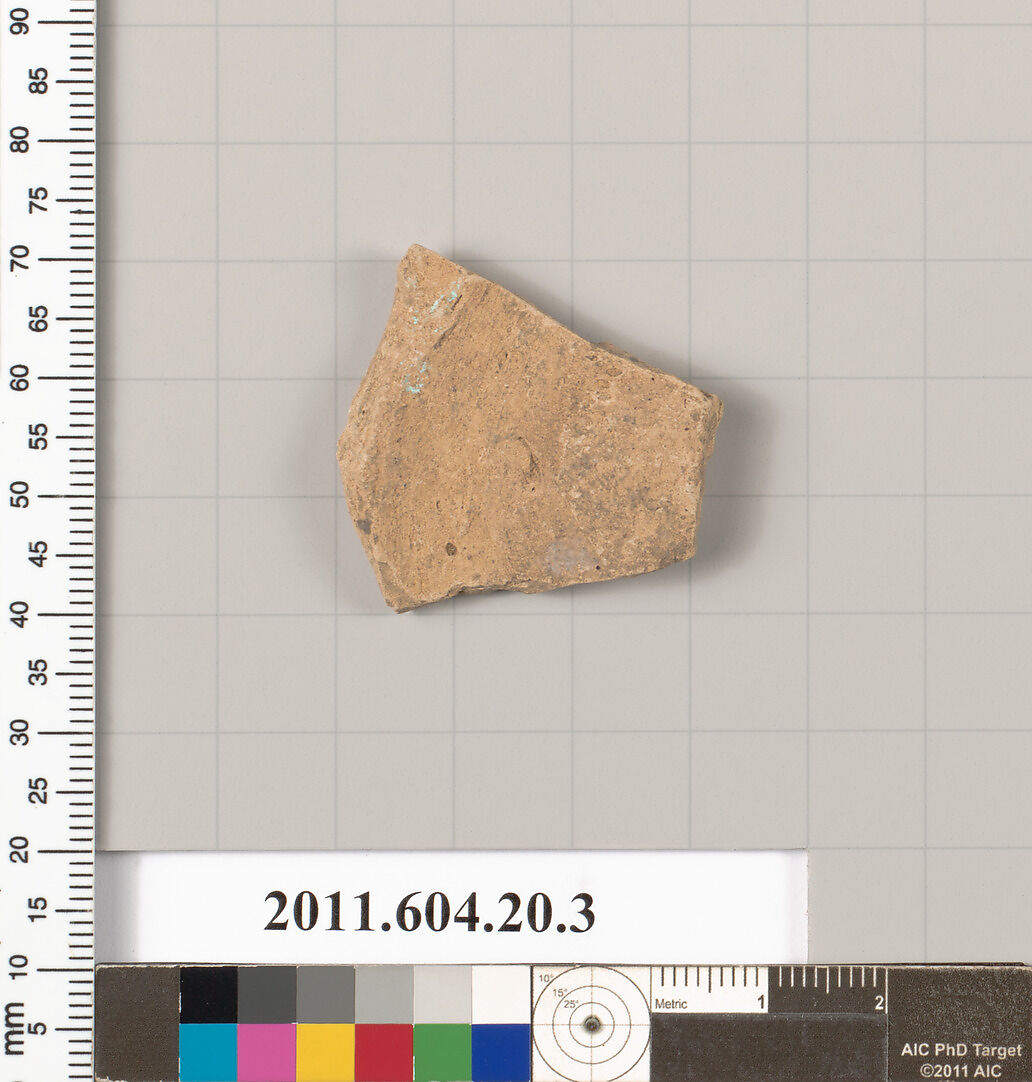 Fragment of a terracotta lamp, Terracotta, Roman