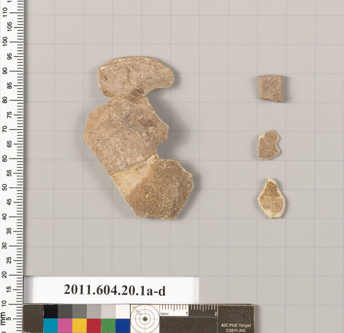 Fragments of a terracotta lamp, Terracotta, Roman