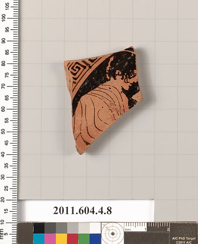 Terracotta fragment of a kylix (drinking cup)