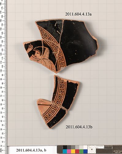 Terracotta fragments of a kylix (drinking cup)