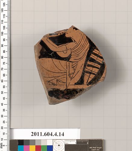Terracotta fragment of a kylix (drinking cup)