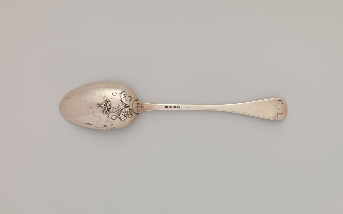 Spoon, N. Barlett (active ca. 1760), Silver, American