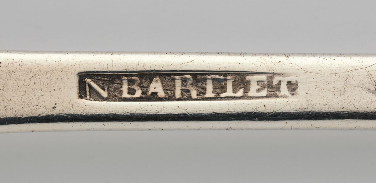 Spoon, N. Barlett (active ca. 1760), Silver, American