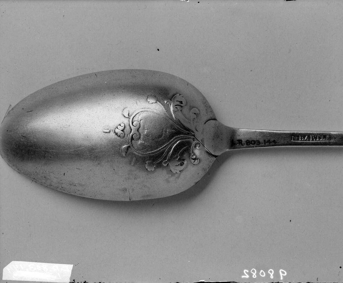 Spoon, N. Barlett (active ca. 1760), Silver, American