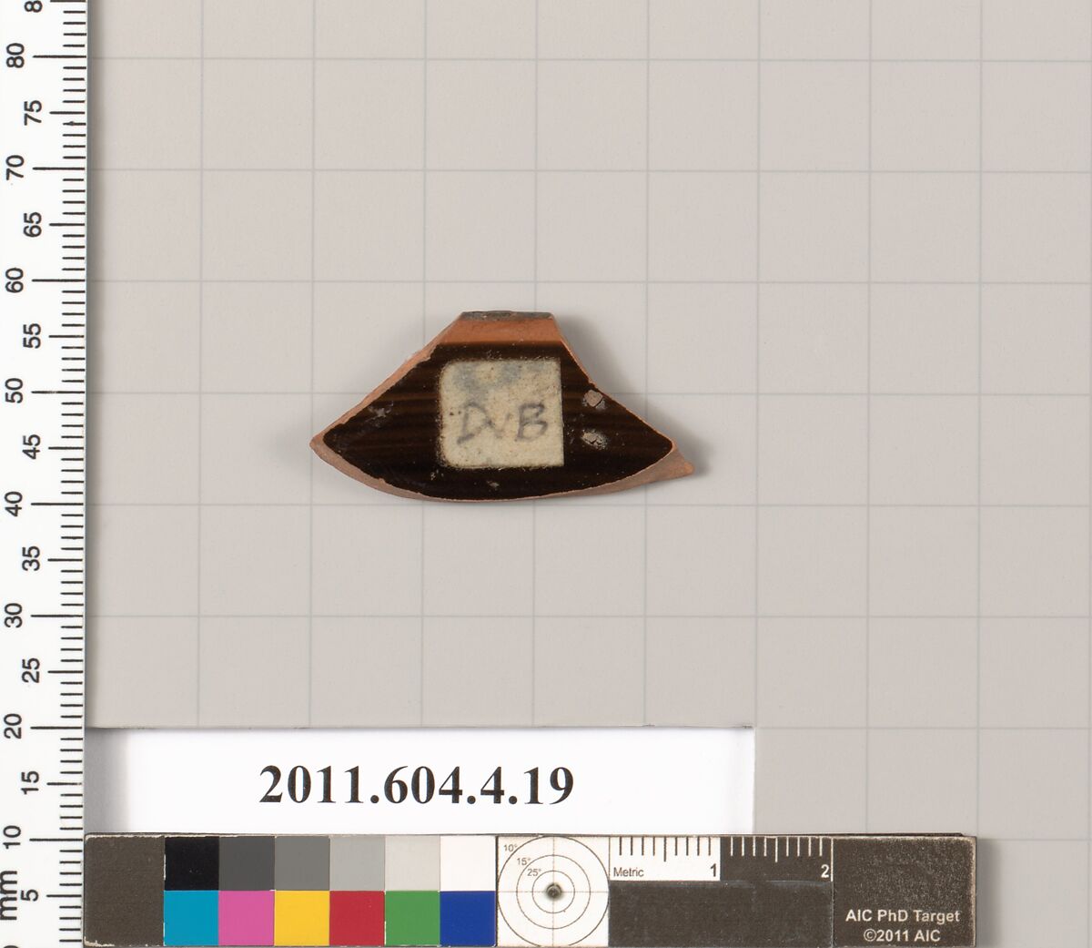 Terracotta rim fragment of a kylix (drinking cup), Terracotta, Greek, Attic