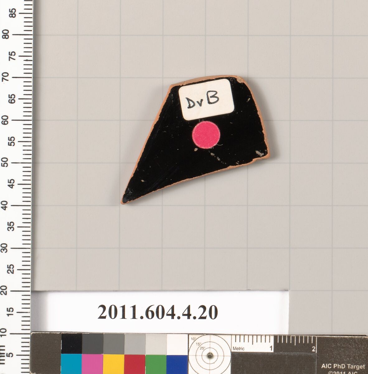 Terracotta fragment of a kylix (drinking cup), Terracotta, Greek, Attic