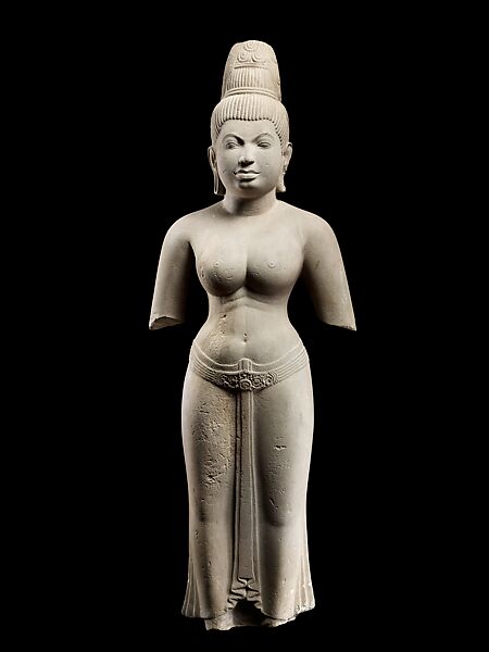 Devi, probably Uma, Sandstone, Eastern Cambodia 