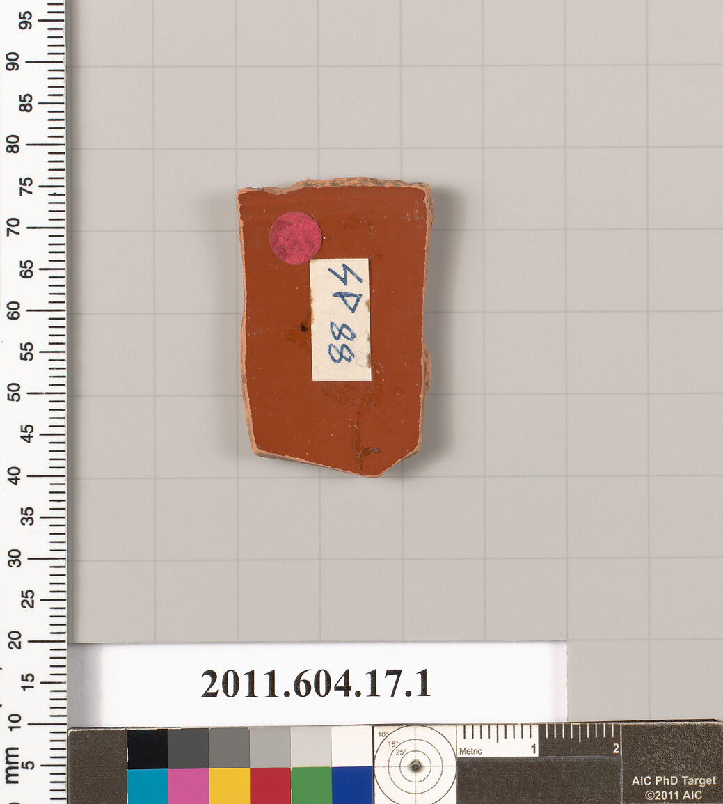 Terracotta fragment of a bowl, Terracotta, Roman