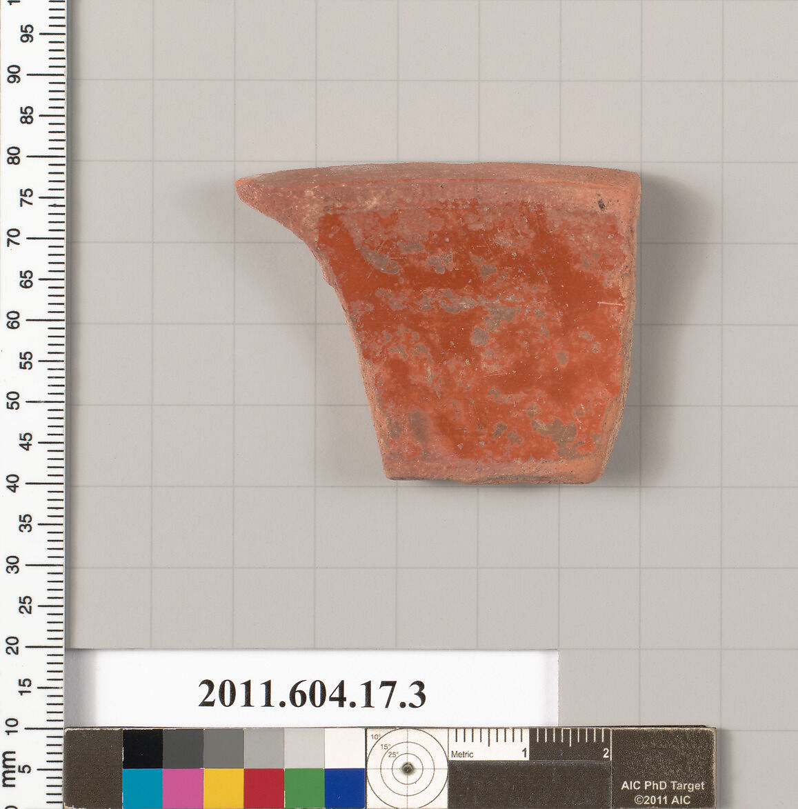 Terracotta rim fragment of a bowl?, Terracotta, Roman?