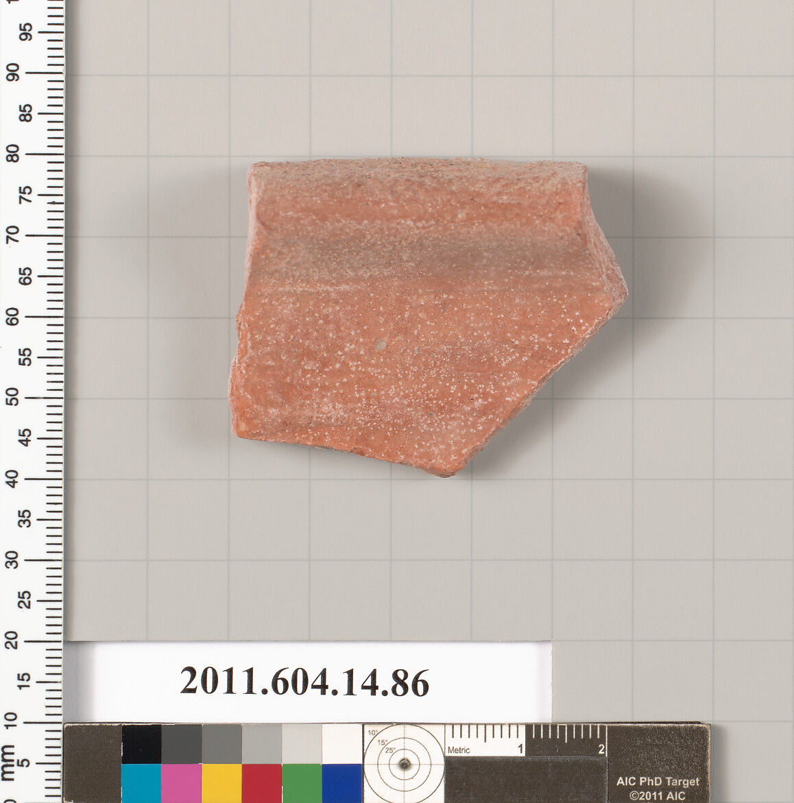 Terracotta fragment of a vase?, Terracotta, Unknown fabric