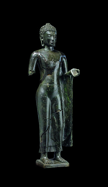 Buddha, Copper alloy, Central Cambodia 