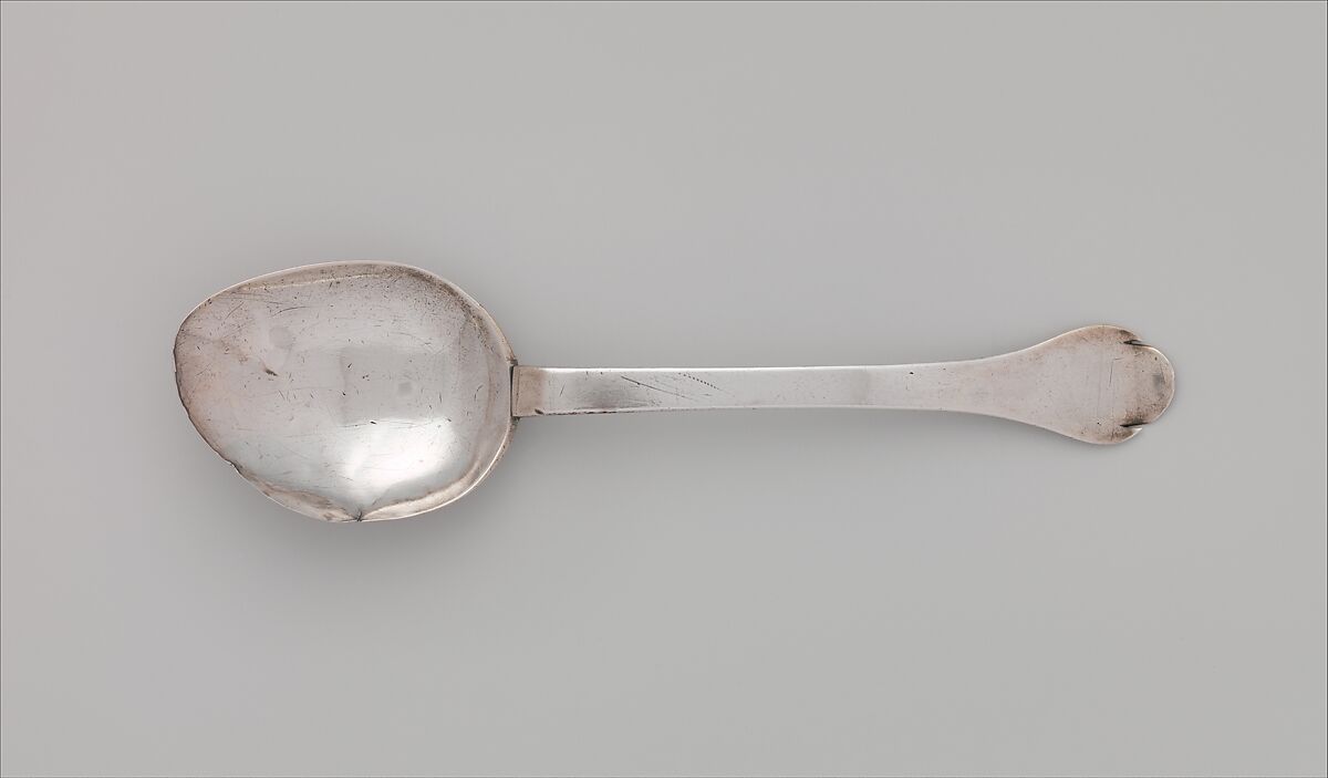 Spoon, Jurian Blanck Jr. (baptized 1645–ca. 1714/15), Silver, American