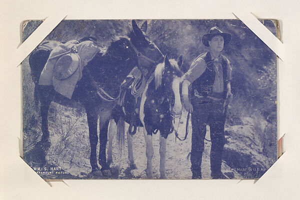 Wm. S. Hart from Western Stars or Scenes Exhibit Cards series (W412), Commercial color photolithograph 