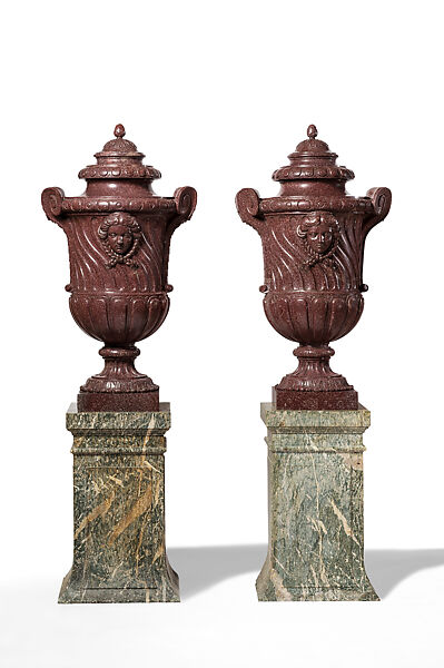 Pair of Vases, Porphyry, Italian 