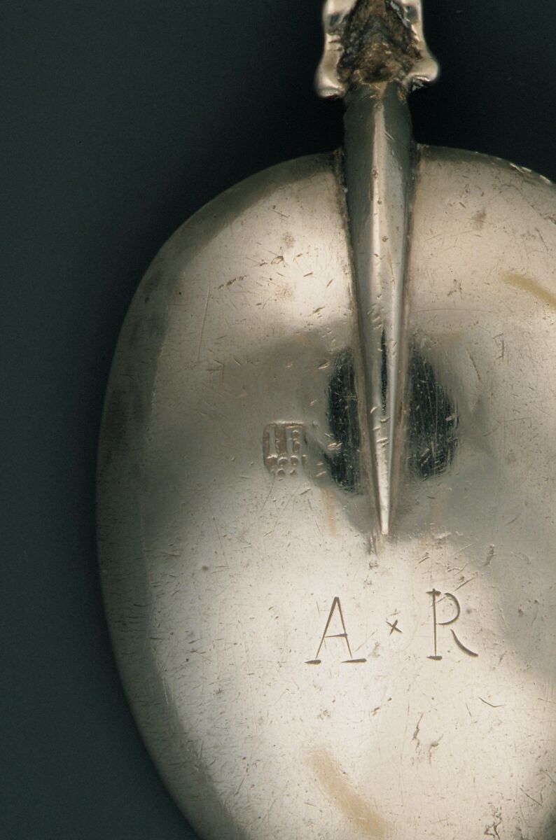 Spoon, Jurian Blanck Jr. (baptized 1645–ca. 1714/15), Silver, American