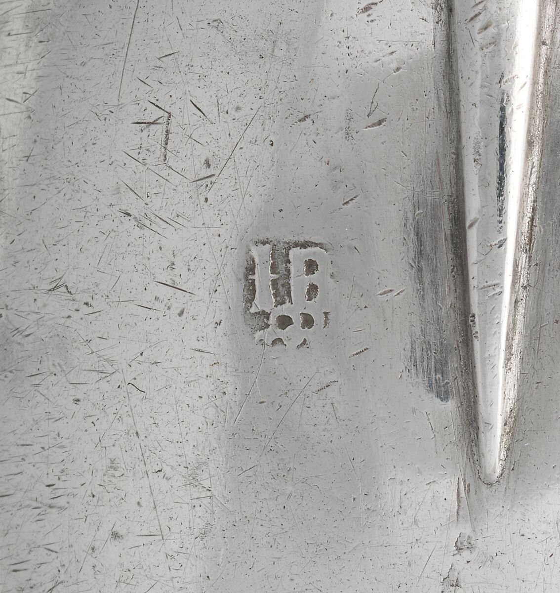 Spoon, Jurian Blanck Jr. (baptized 1645–ca. 1714/15), Silver, American