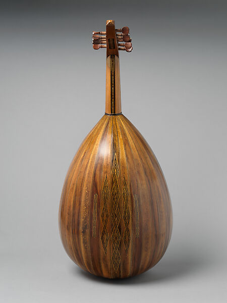 Ūd, Abdo George Nahat (Syrian, 1860–1941), Wood, camel bone, Syrian