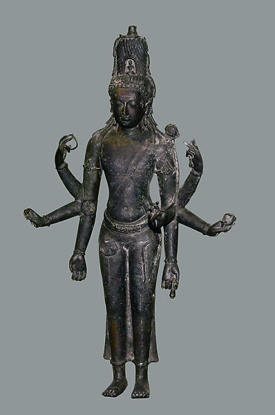 Bodhisattva  Avalokiteshvara Amoghapasha, Copper alloy, Malaysia 