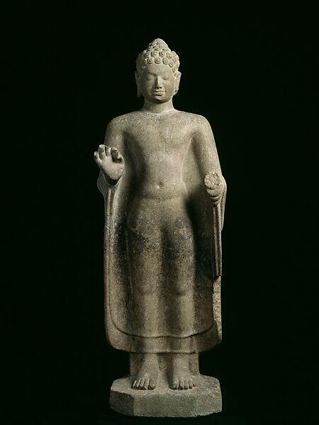 Buddha Preaching, Sandstone, Southern Cambodia 