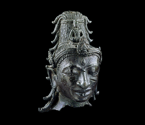 Head of Bodhisattva Avalokiteshvara, Copper alloy, Central Vietnam 