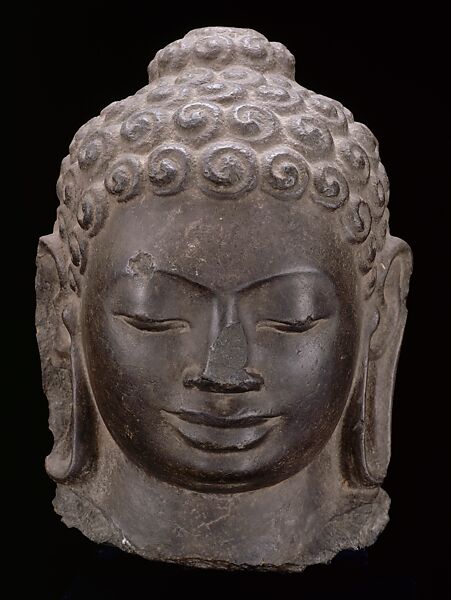 Head of Buddha, Sandstone, Southern Vietnam 