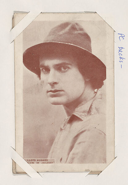 Lloyd Hughes in "Scars of Jealousy" from Scenes from Movies Exhibit Cards series (W404), Commercial color photolithograph 