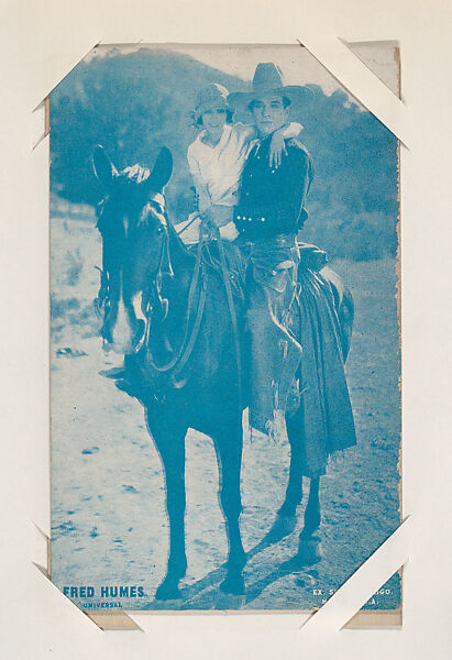 Fred Humes from Western Stars or Scenes Exhibit Cards series (W412), Exhibit Supply Company, Commercial color photolithograph 