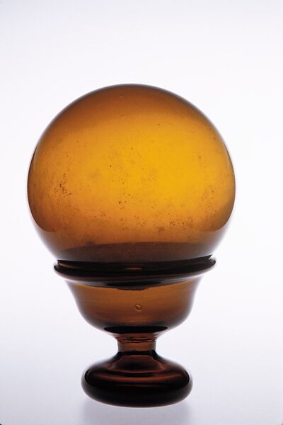 Bowl, Free-blown glass, American 