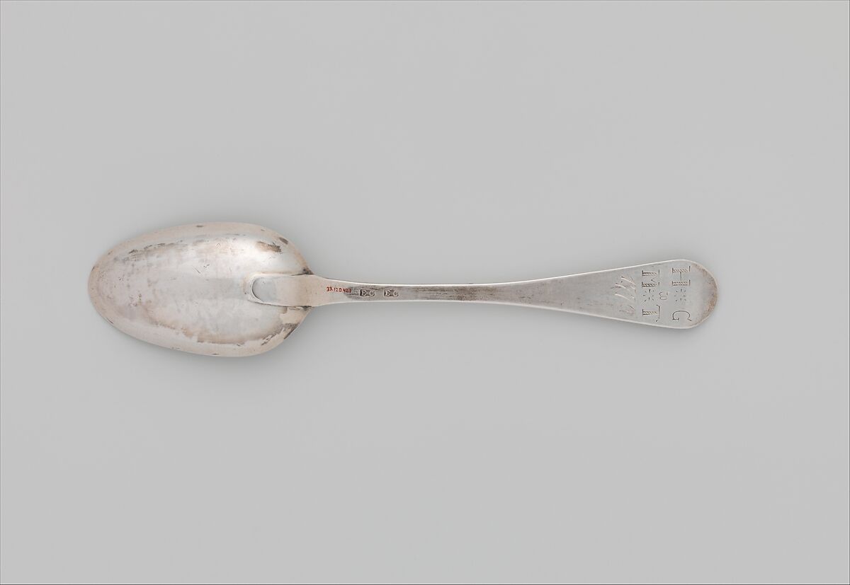 Spoon, Ebenezer Chittenden (1726–1812), Silver, American