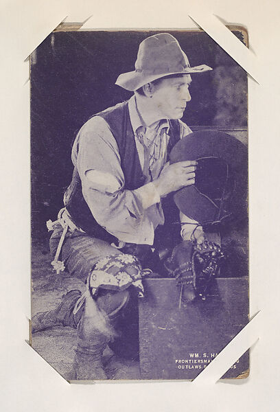 Wm. S. Hart from Western Stars or Scenes Exhibit Cards series (W412), Commercial color photolithograph 