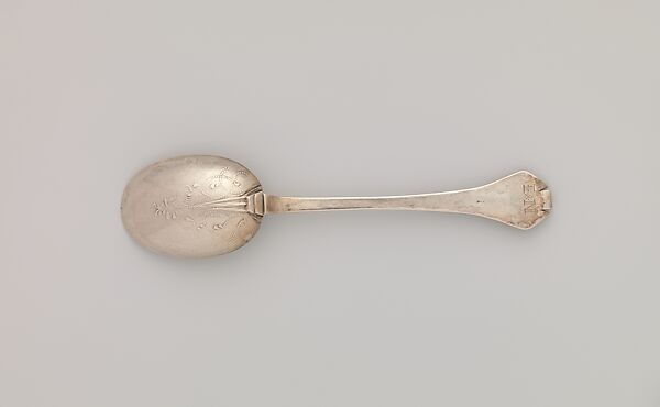 Spoon, Marked by S. C., Silver, American