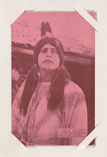 Jack Hoxie in The Red Rider from Western Stars or Scenes Exhibit Cards series (W412), Commercial color photolithograph 