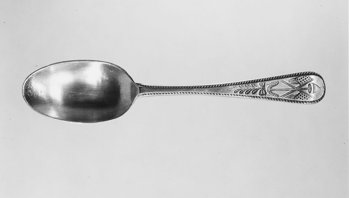 Spoon, George Coldwell (died 1811), Pewter, American 