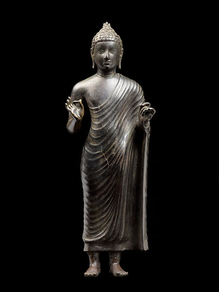 Buddha Preaching, Copper alloy, South Asia, probably Sri Lanka 