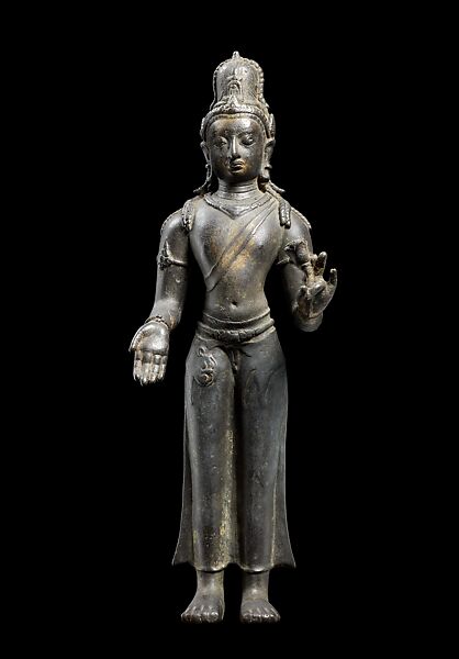 Bodhisattva Avalokiteshvara Lokanatha Granting Boons, Copper alloy, Southern Thailand 