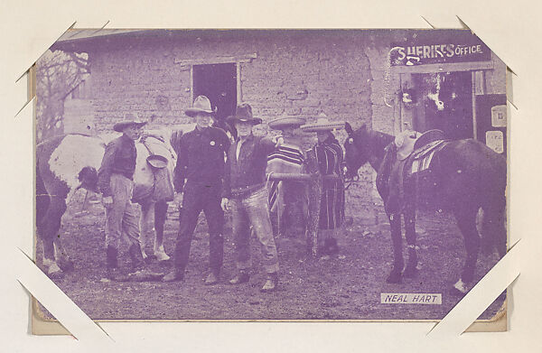 Neal Hart from Western Stars or Scenes Exhibit Cards series (W412), Commercial color photolithograph 