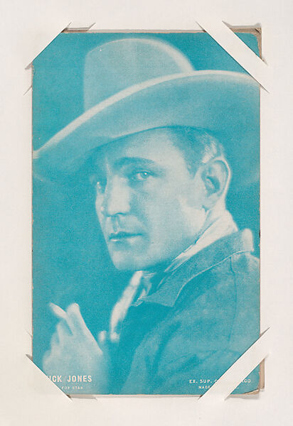 Buck Jones from Western Stars or Scenes Exhibit Cards series (W412), Exhibit Supply Company, Commercial color photolithograph 