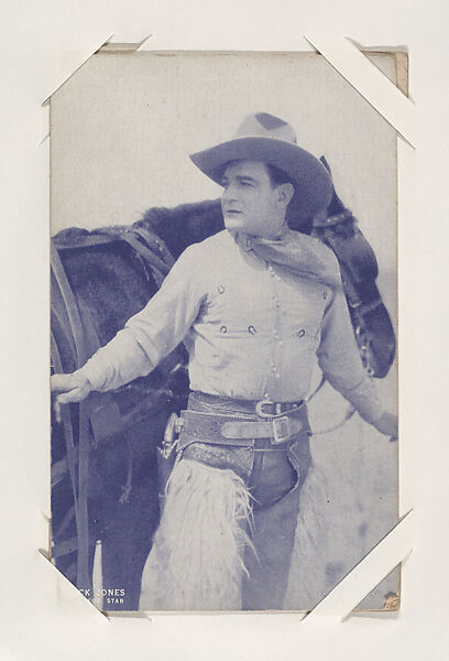Buck Jones from Western Stars or Scenes Exhibit Cards series (W412), Commercial color photolithograph 